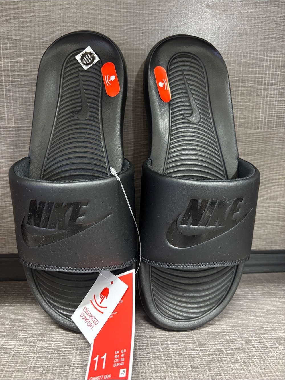 Women's Nike Victori One Slides/Sandals (Black) - Size 11
